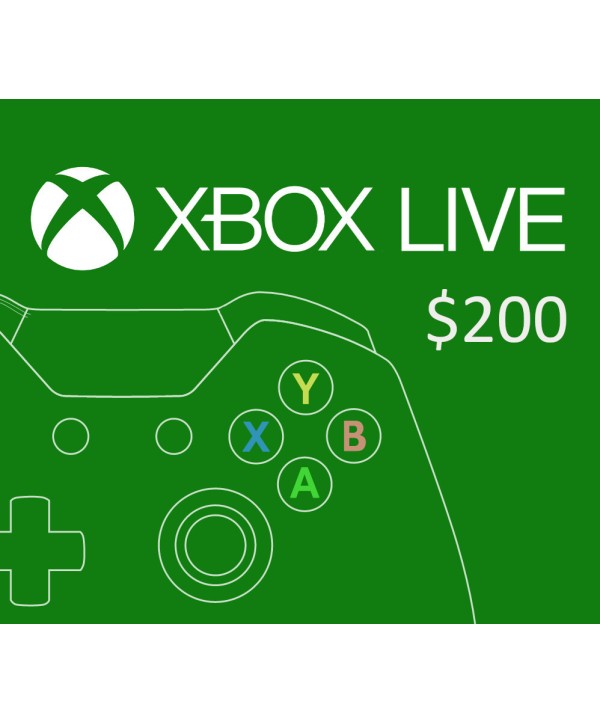 XBOX Live $200 Prepaid Card Region: MEXICO Xbox One Key 